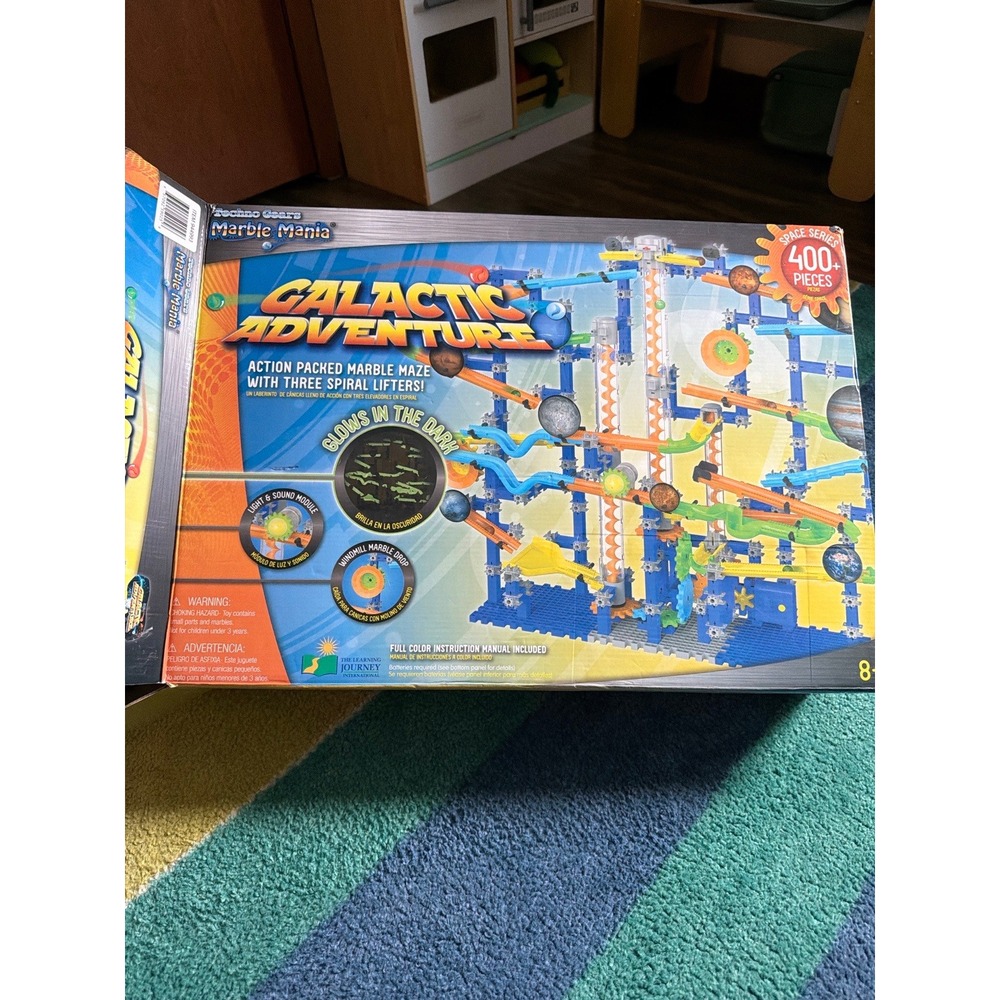 Techno Gears Marble Mania Galactic Adventure 400+ Pc Marble Run INCOMPLETE